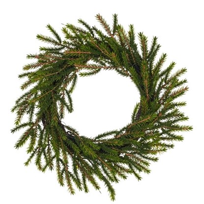 Umělý smrkový věnec 36cm zelený_2