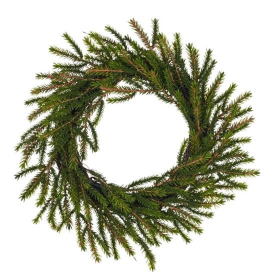 Umělý smrkový věnec 36cm zelený_2