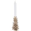 Dekorační kovový svícen V.14cm krémový_0