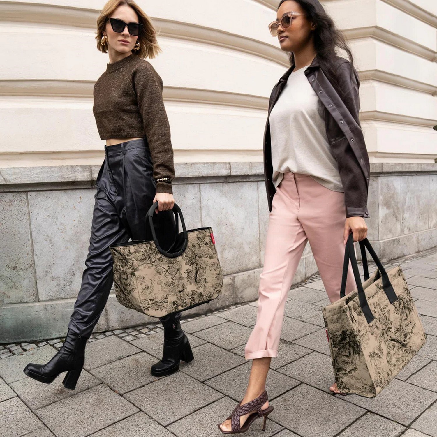 Módní taška Reisenthel Loopshopper L jacquard brown_0