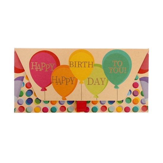Dárková obálka/23x11cm/Kraft/Luftballo_1