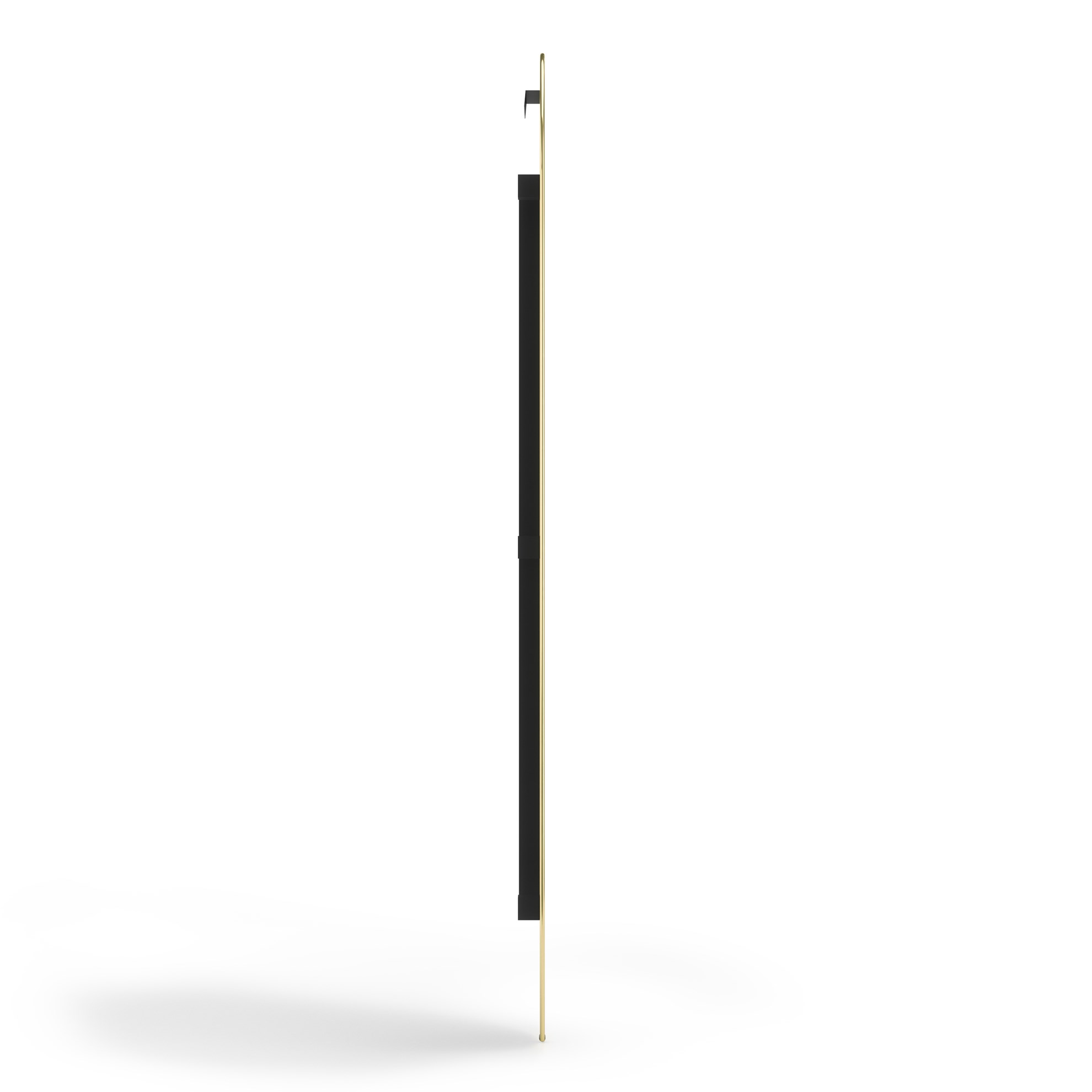 Zrcadlo HUBBA oválné 45x157cm s mosazným lemem_3