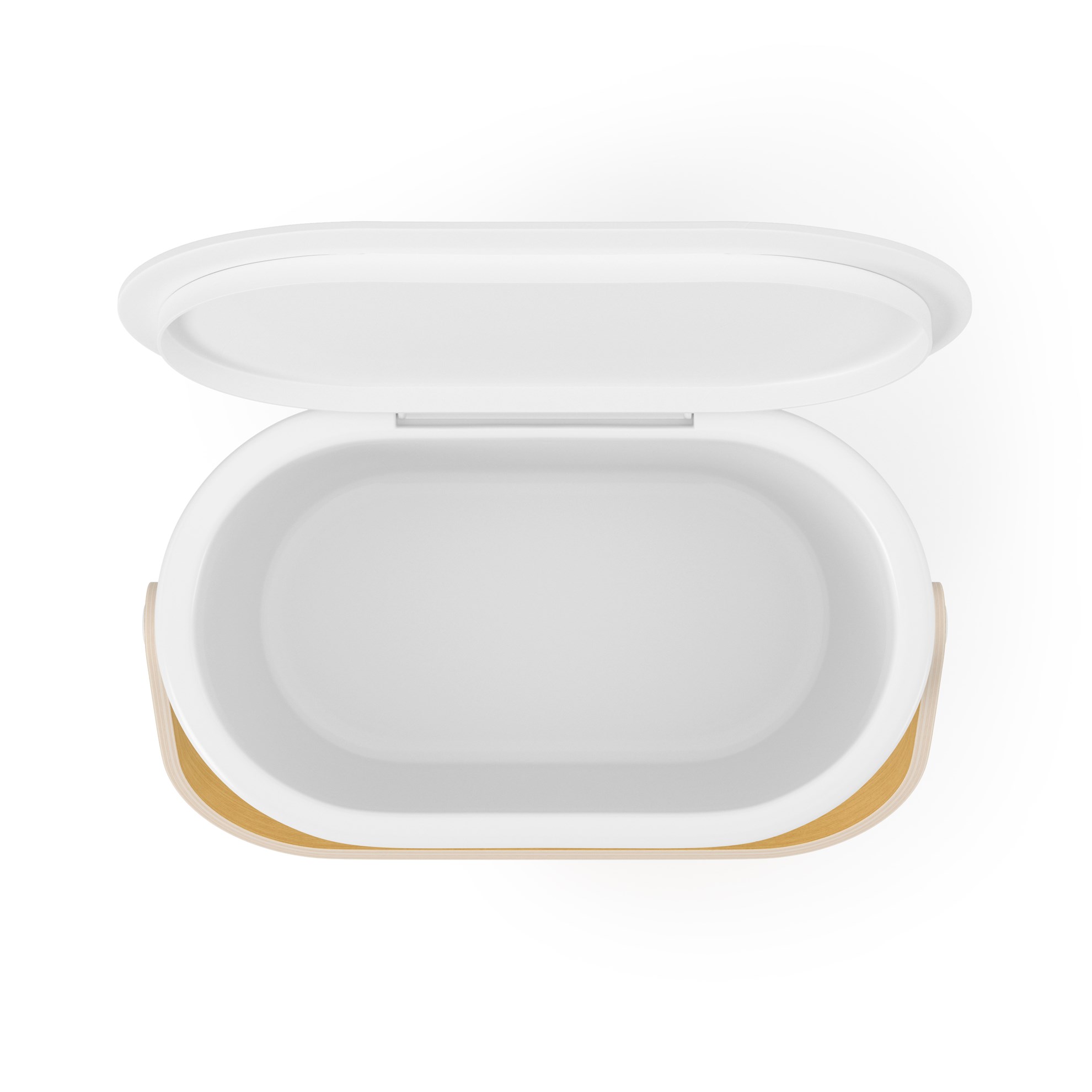 Kompostovací koš Umbra BELLWOOD bílý/přírodní_4