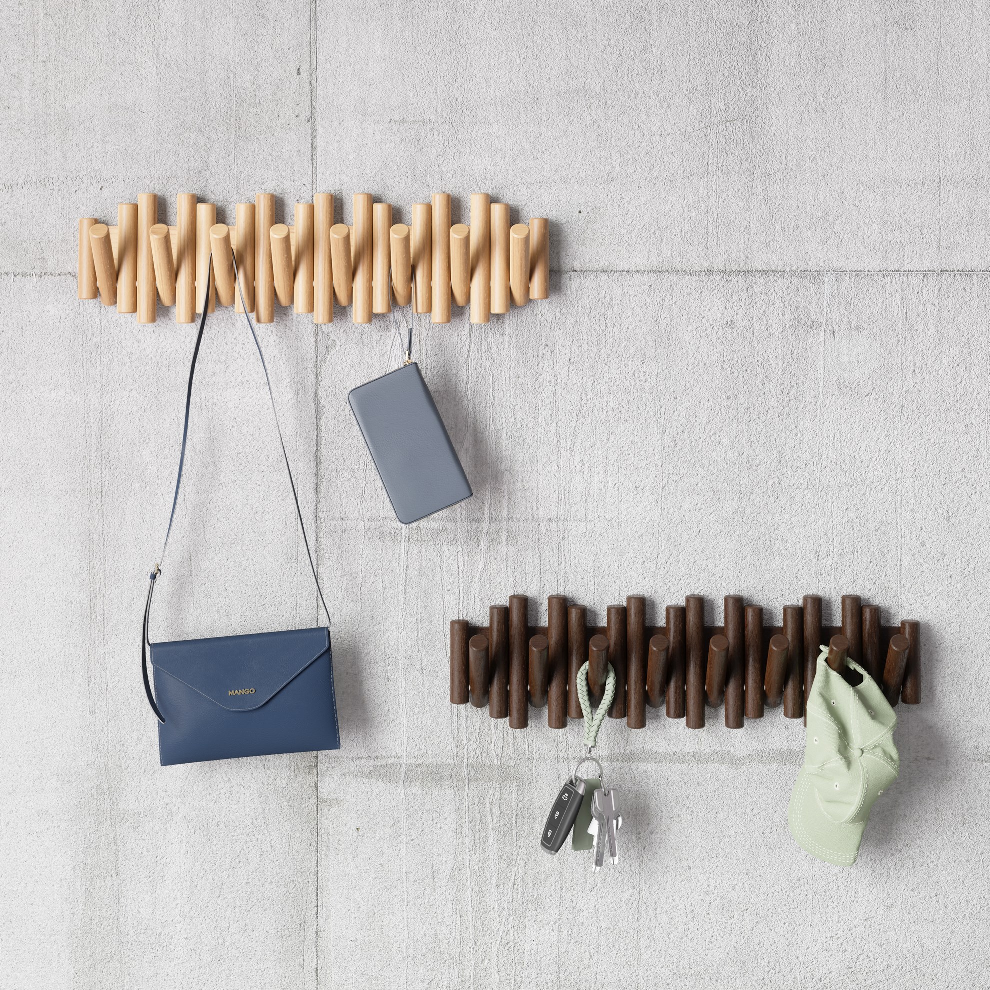 Věšák Umbra PICKET 8 háčků přírodní_6