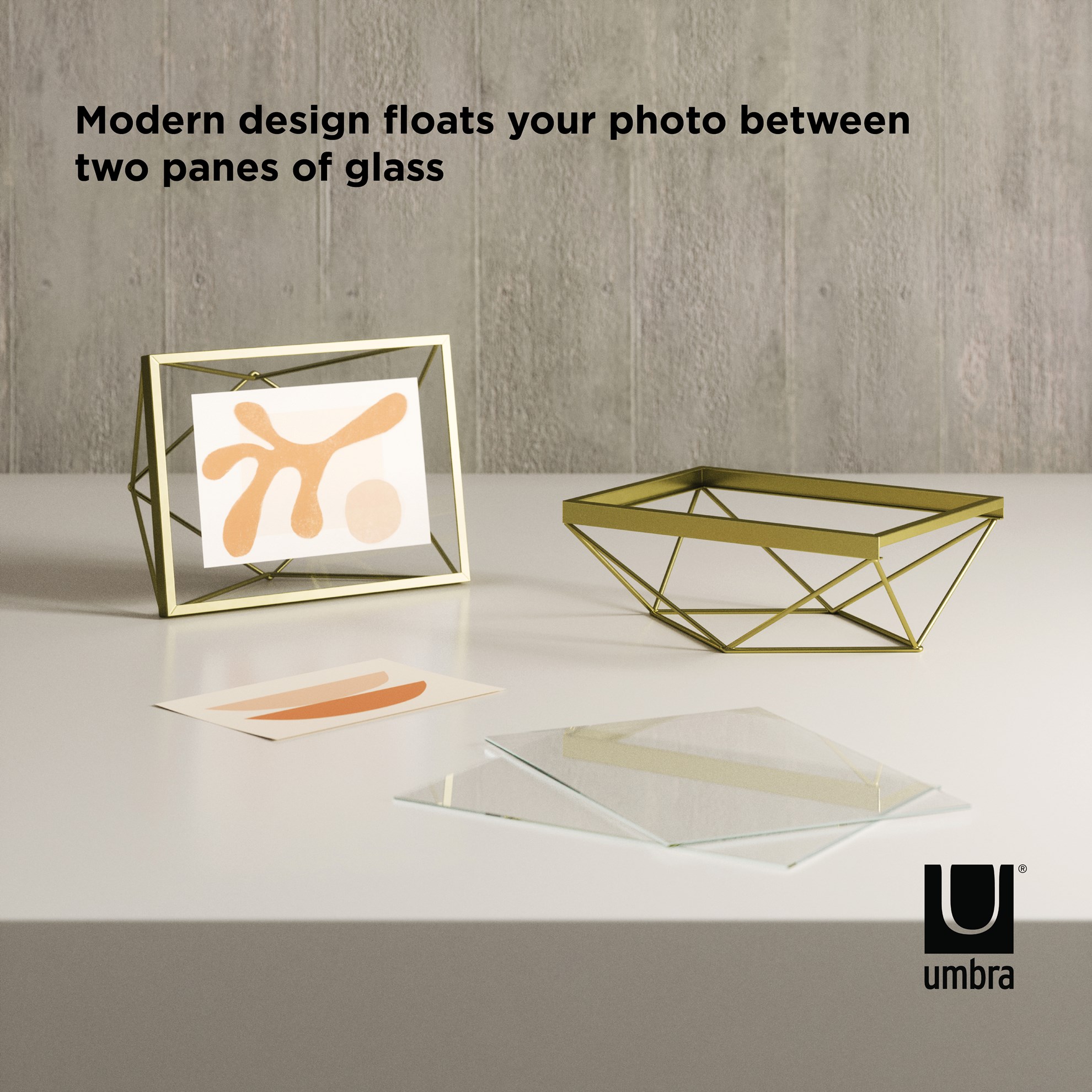 Fotorámeček Umbra PRISMA 10x15cm mosaz_11