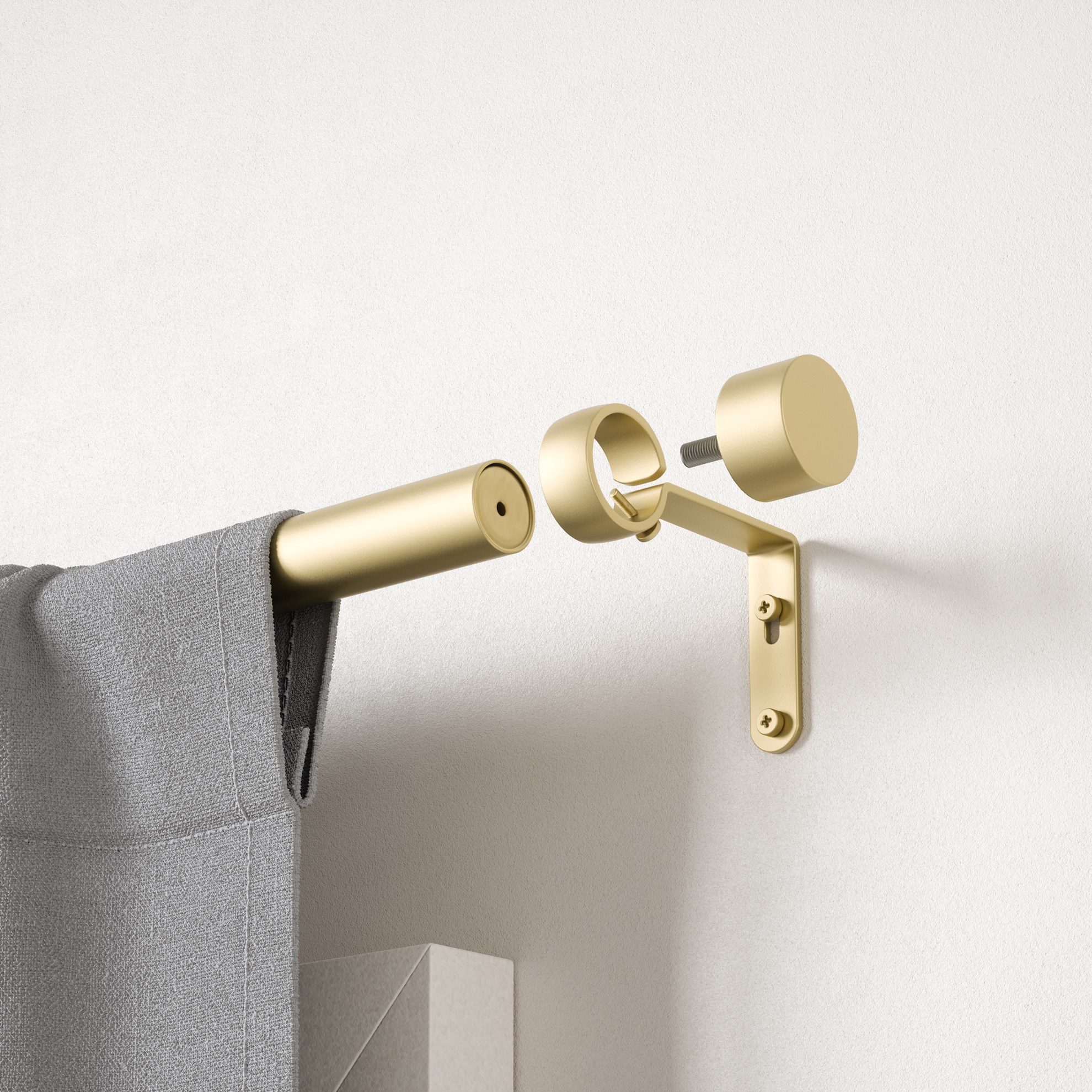 Rozšířitelná garnýž Umbra CAPPA 91-168cm zlatá_3