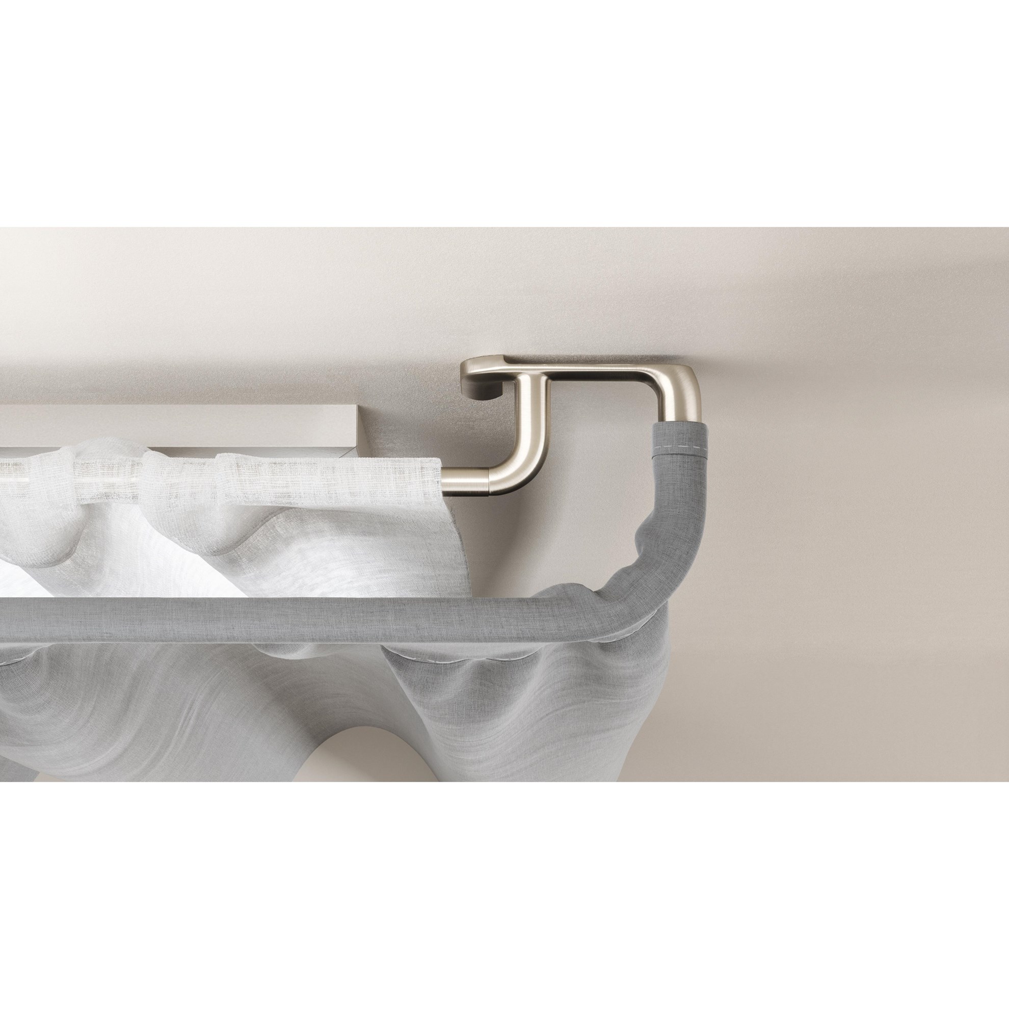 Dvojtá rozšiřitelná zatemňovací garnýž Umbra TWILIGHT 76-213 niklová_3