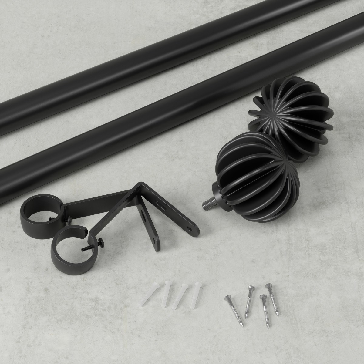 Rozšiřitelná garnýž FINN 107-305cm černá_0