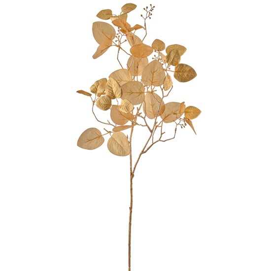 Větvička eukalyptu 76 cm zlatá_1