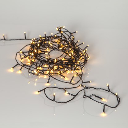 Venkovní LED světelný řetěz 100xLED, teplé zlaté světlo_0