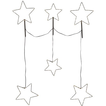 Venkovní dekorace do květináče STELLAS, 200xLED_0