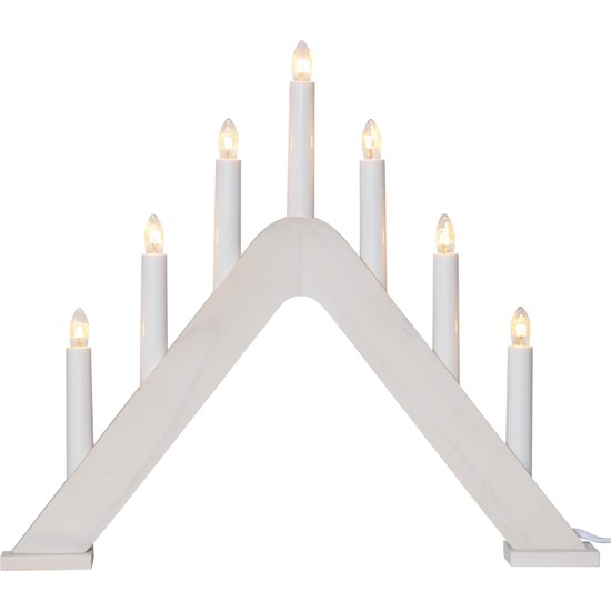 Vánoční okenní svícen JARVE 7xLED V.36 cm bílý_0