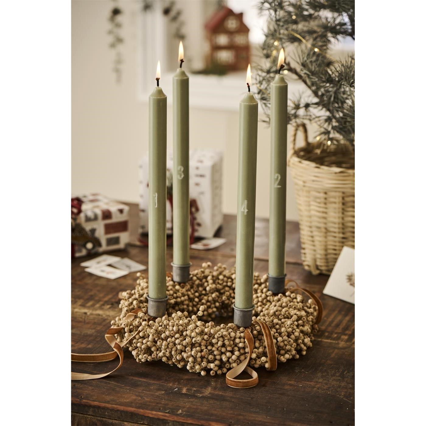 Zápich na svíčku Ib Laursen Spear 2 hroty na svíčku P.2,2 cm cínový_0