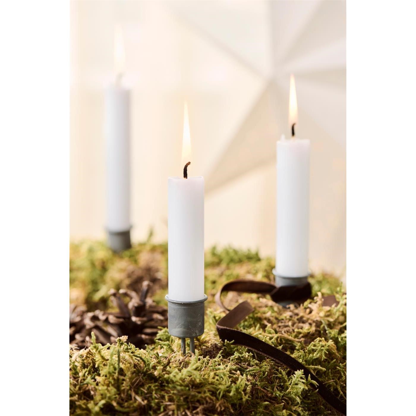 Zápich na svíčku Ib Laursen Spear 2 hroty na svíčku P.2,2 cm cínový_1