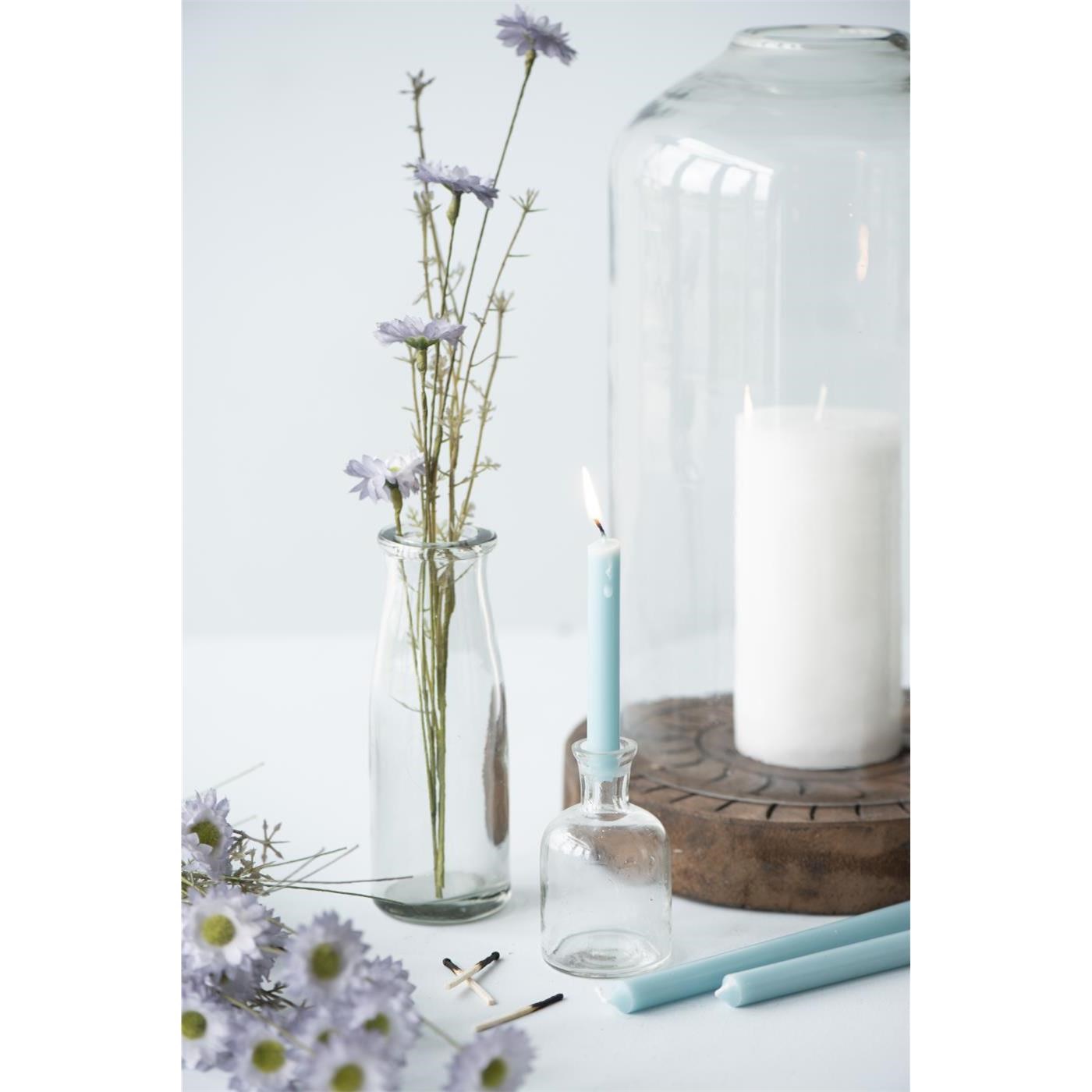 Tenká máčená svíčka Ib Laursen P.1.3xV.20 cm aqua haze_0