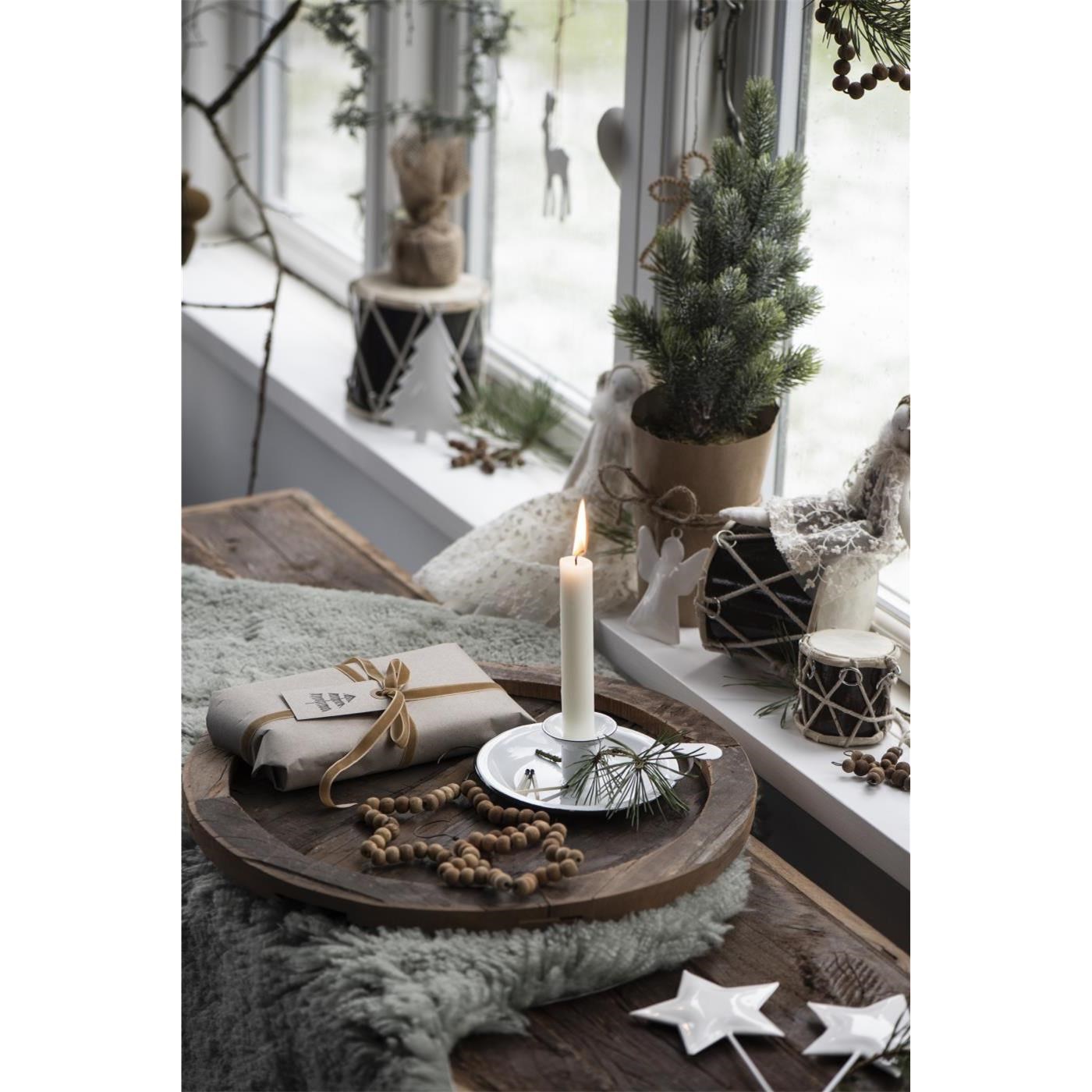 Sametová stuha na cívce Ib Laursen 10 m clay_1