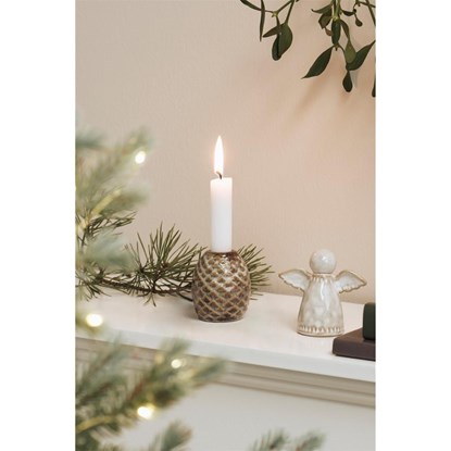 Keramícký svícen Ib Laursen ve tvaru šišky pro sv. 2,2 cm_2