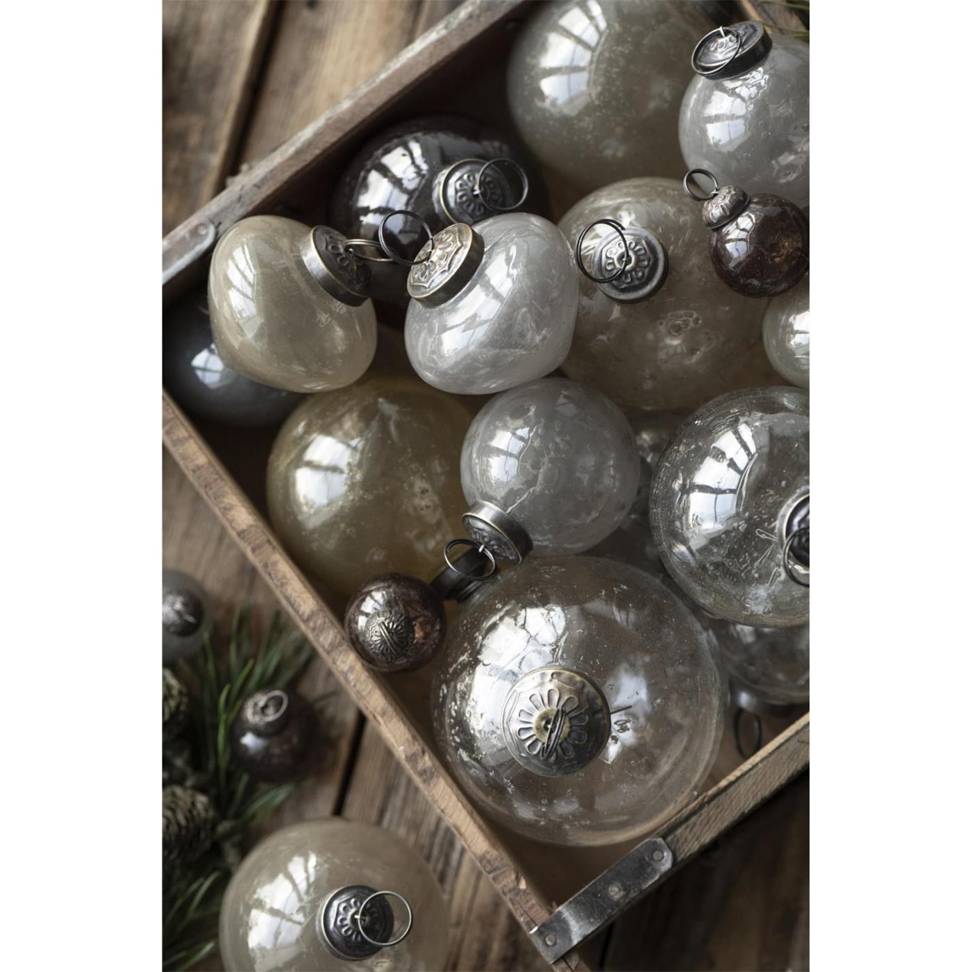 Skleněná vánoční ozdoba Ib Laursen P.9,5 cm honey_0