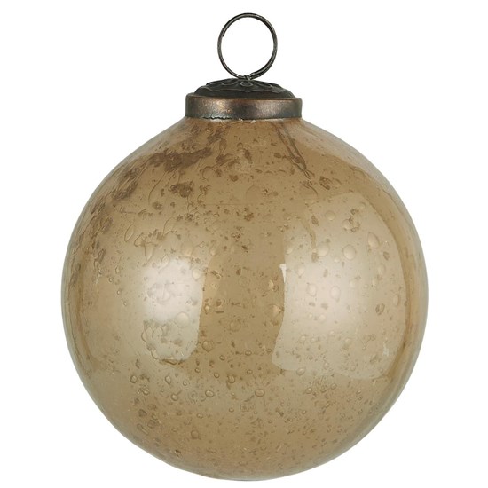 Skleněná vánoční ozdoba Ib Laursen P.9,5 cm honey_0
