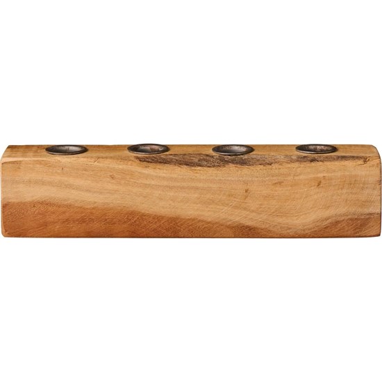 Dřevěný svícen Ib Laursen UNIQUE na 4 svíčky_0