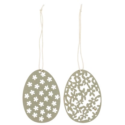 Papírová dekorační vajíčka Ib Laursen 2 druhy sv. šedá_3