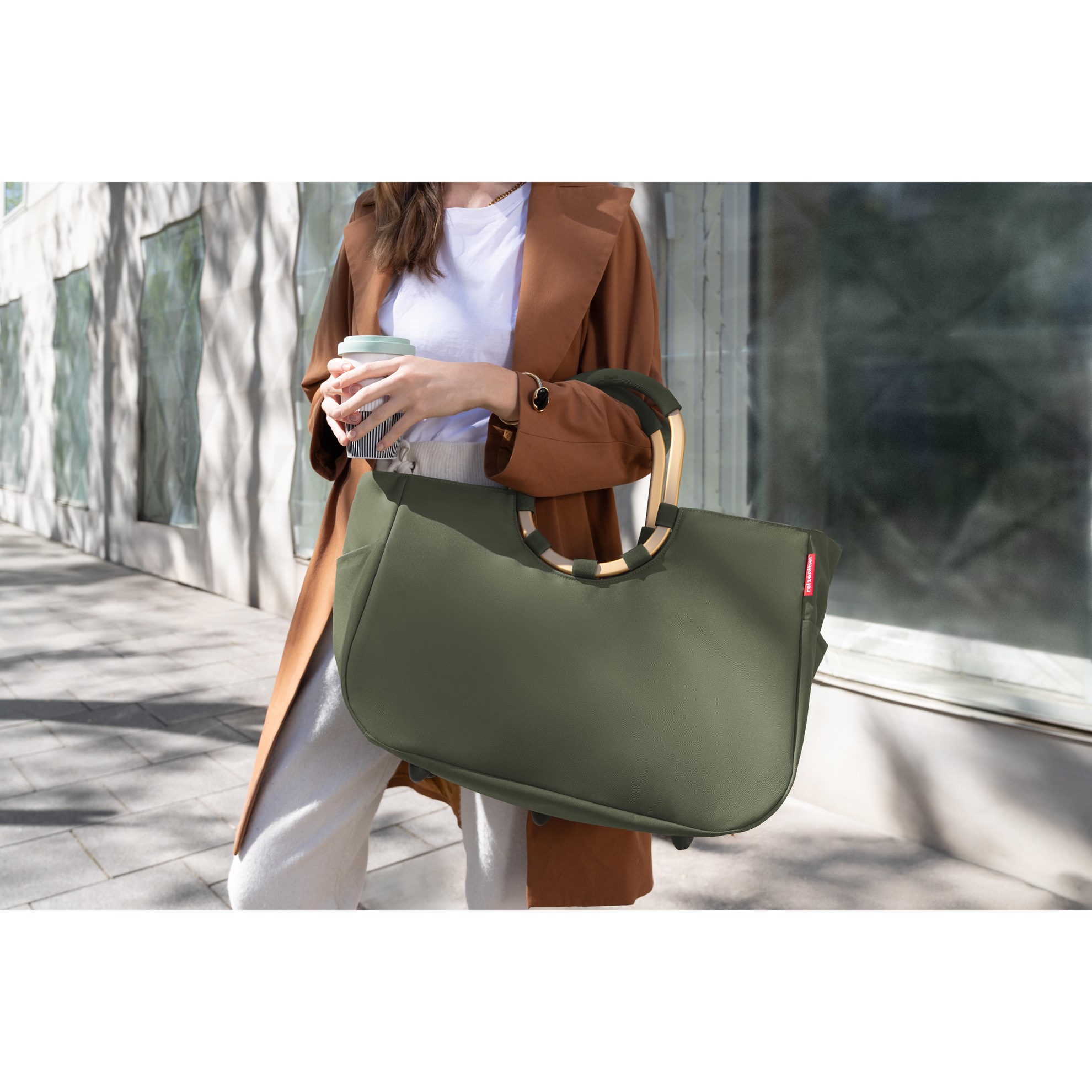 Módní taška Reisenthel Loopshopper L forest gold_2