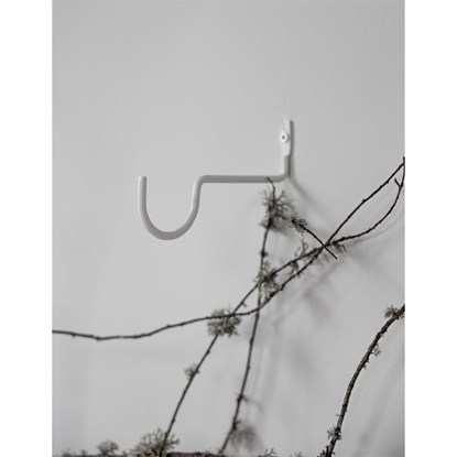 Moderní háček z černého kovu KROKABO bílý_1