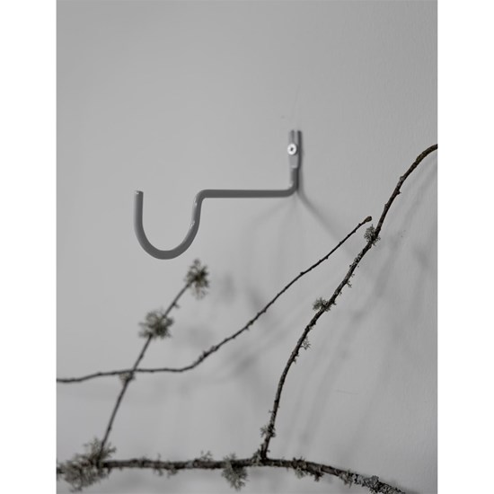 Moderní háček z černého kovu KROKABO sv. šedý_1