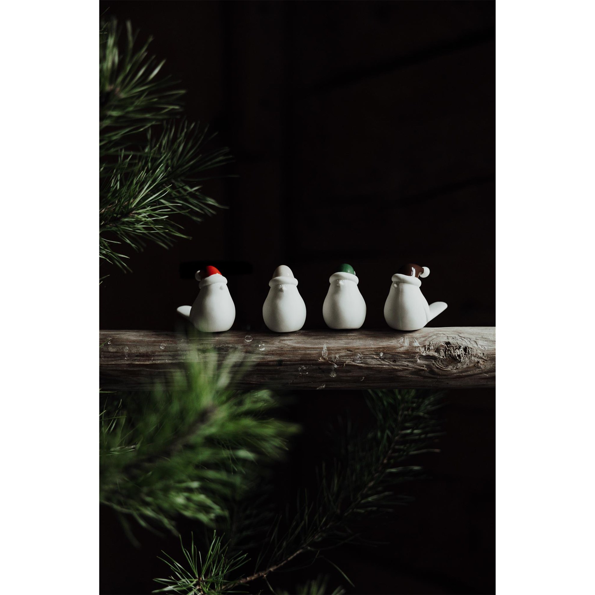 Keramická dekorace/ptáček ELIN malý V.5cm béžový_3