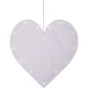 Papírové lehce polstrované srdce s LED diodami 40 cm_0