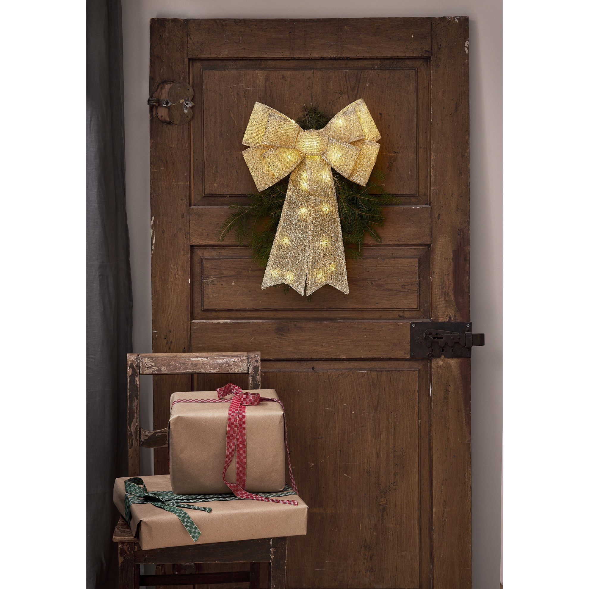 Velká mašle / dekorace zlatá_0