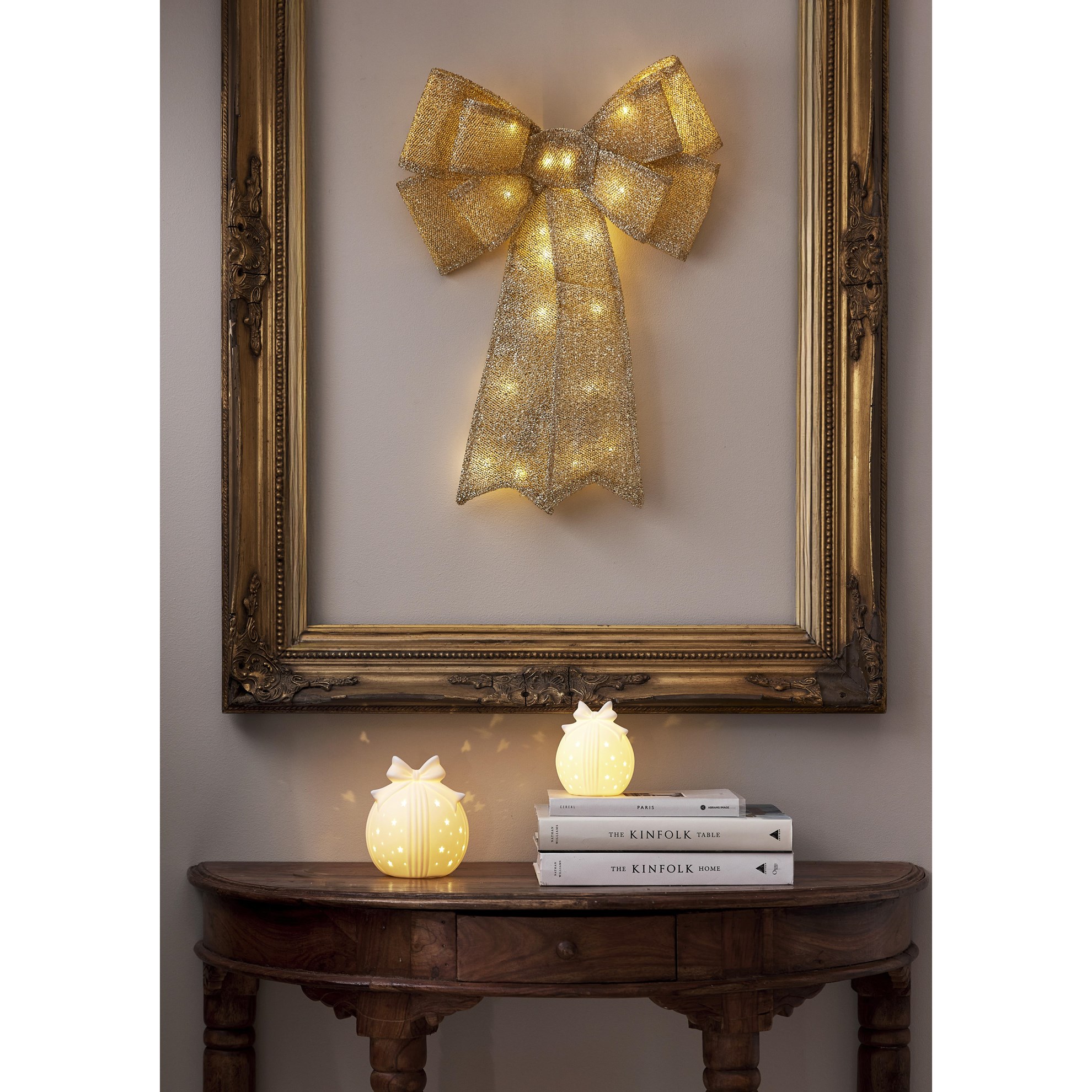 Velká mašle / dekorace zlatá_1