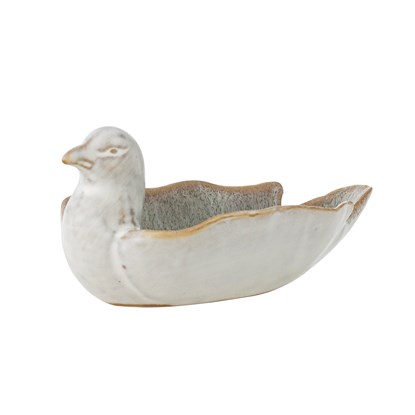 Miska ve tvaru hrdličky CHIRP 13,5cm bílá_5