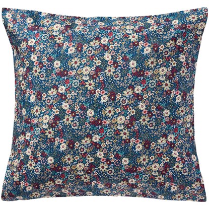 Povlak na polštář Ib Laursen 60x60 cm modrý s barevnými květy_0
