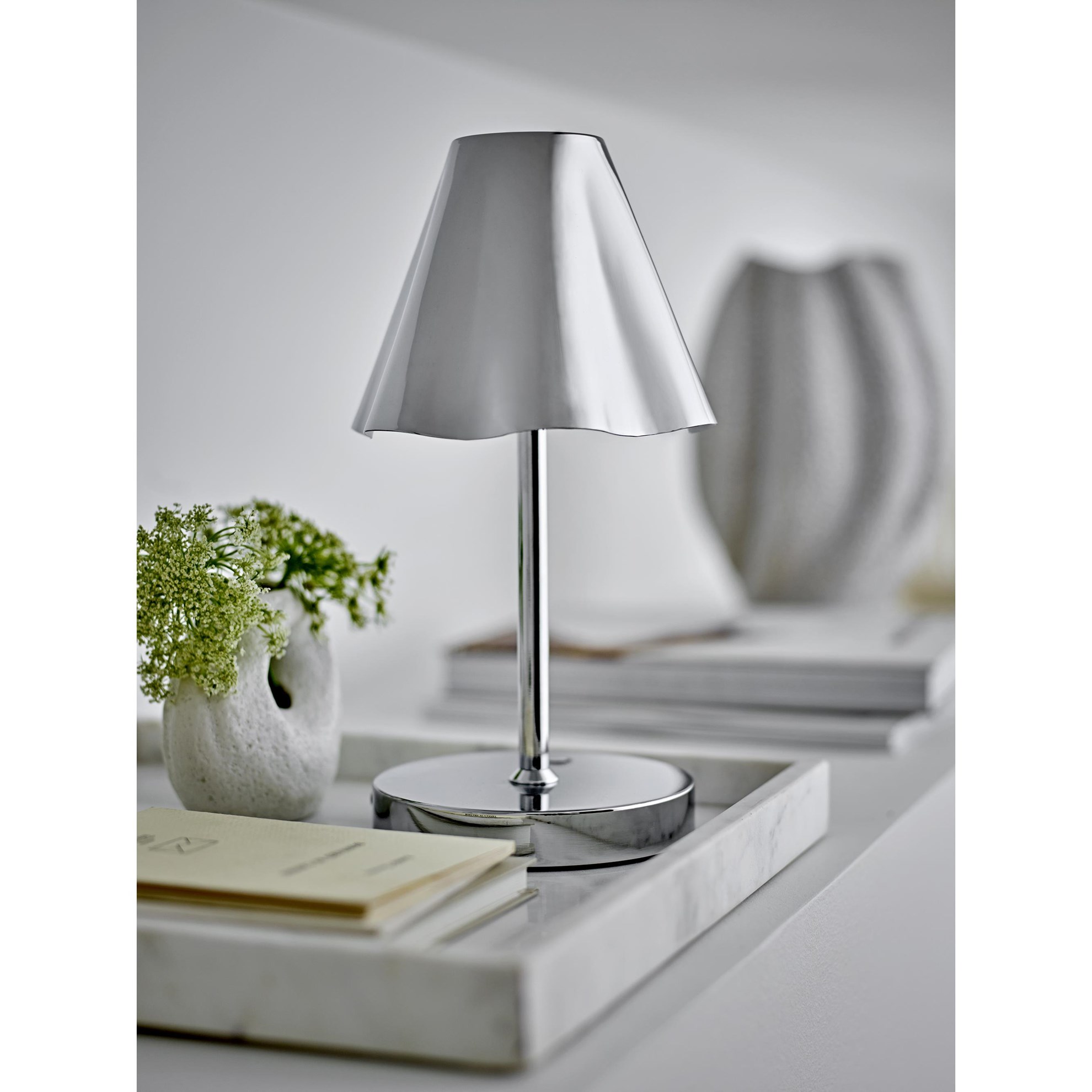 Kameninová váza CAIA 11 cm bílá_2