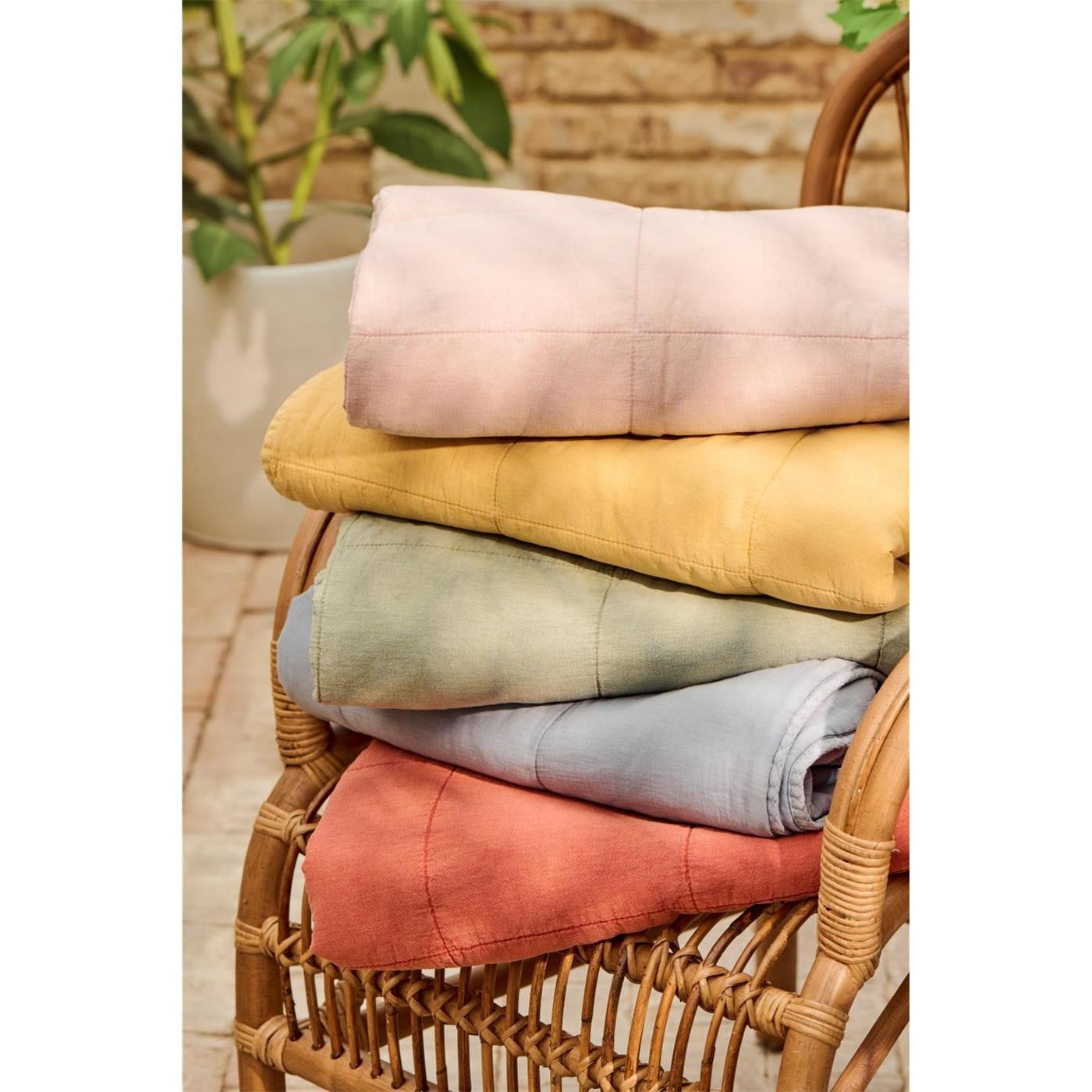 Prošívaná deka/pléd Ib Laursen VINTAGE 180x130 cm pistachio_4