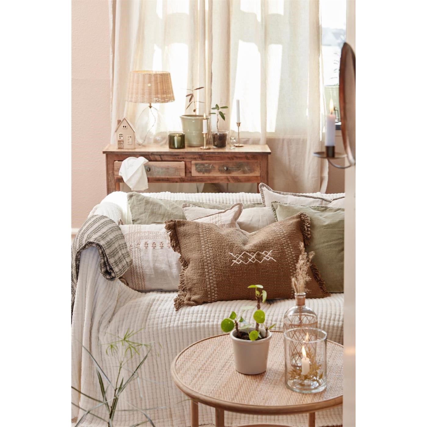 Povlak na polštář Ib Laursen VELVET 50x50 cm olive_1