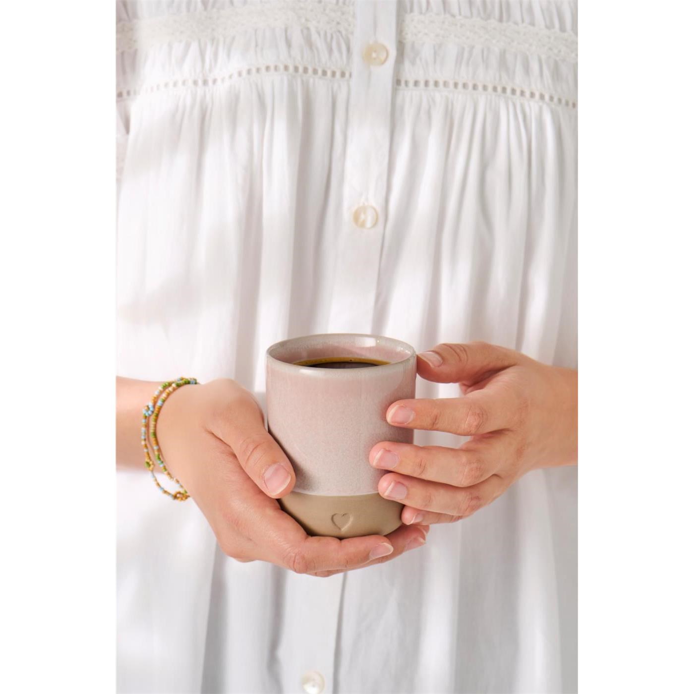 Kameninový šálek se srdíčkem Ib Laursen 190 ml světle růžový_1