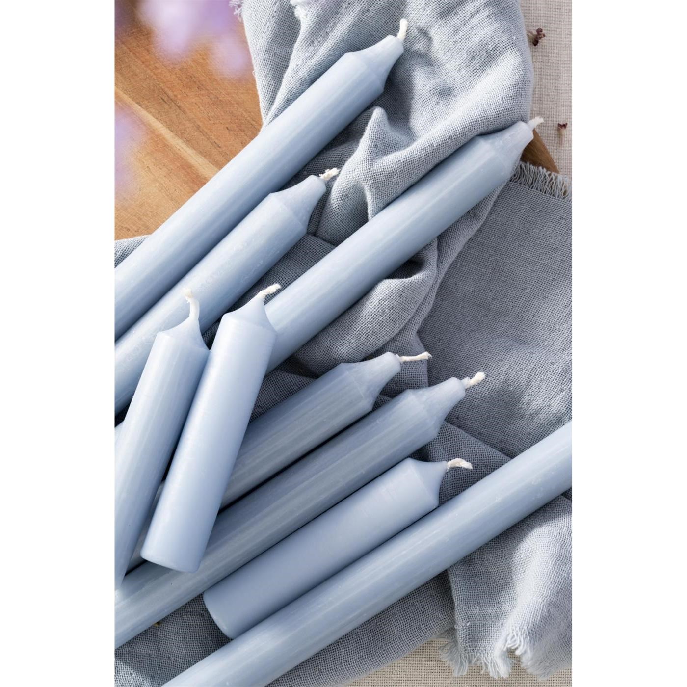 Svíčka Ib Laursen kulatá krátká P.2.2 xV.11 cm světle modrá_1