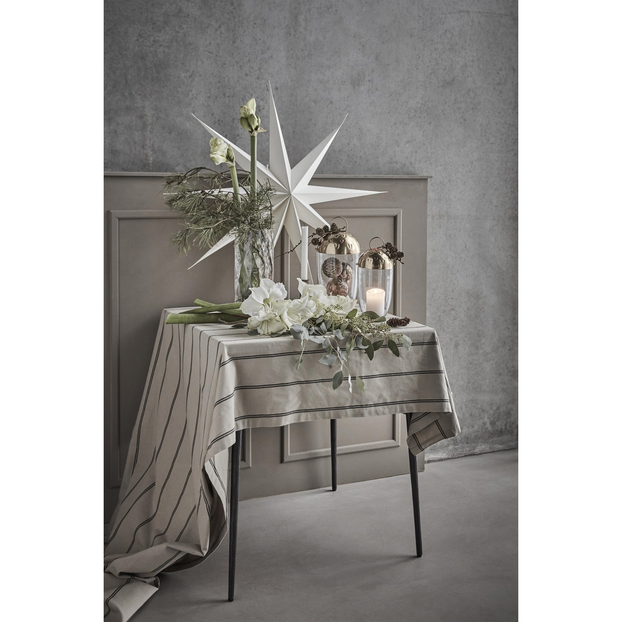 Bavlněný ubrus House Doctor STALGIA, šedohnědý_4