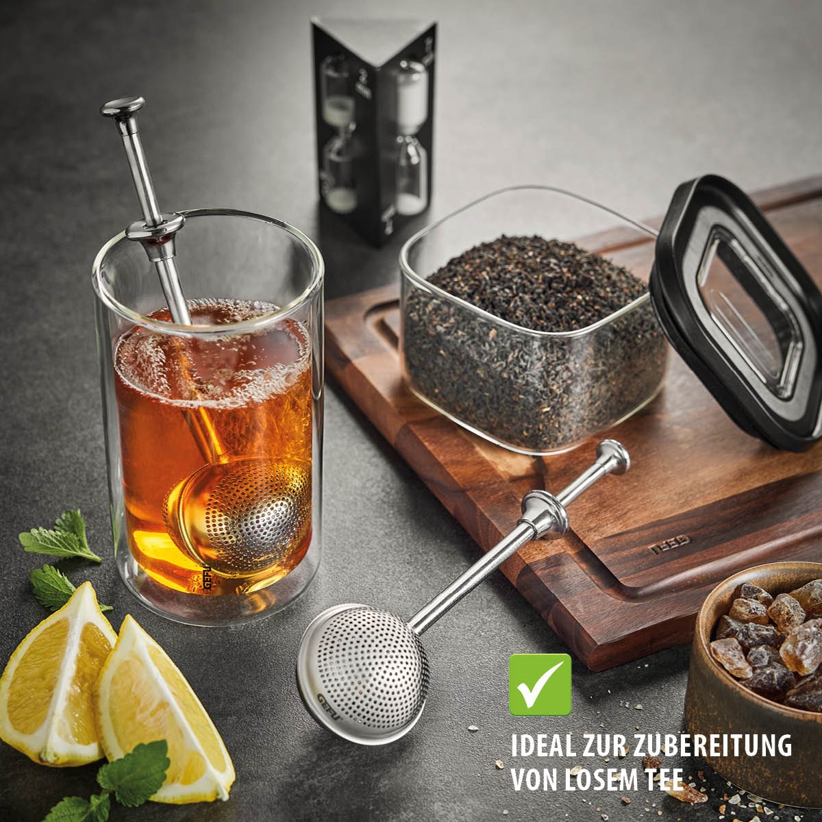 Nerezové sítko na čaj Gefu T-BALL_0