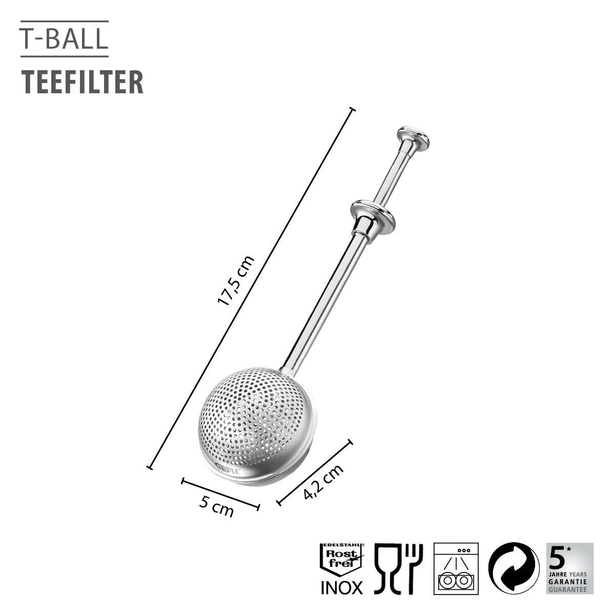 Nerezové sítko na čaj Gefu T-BALL_1