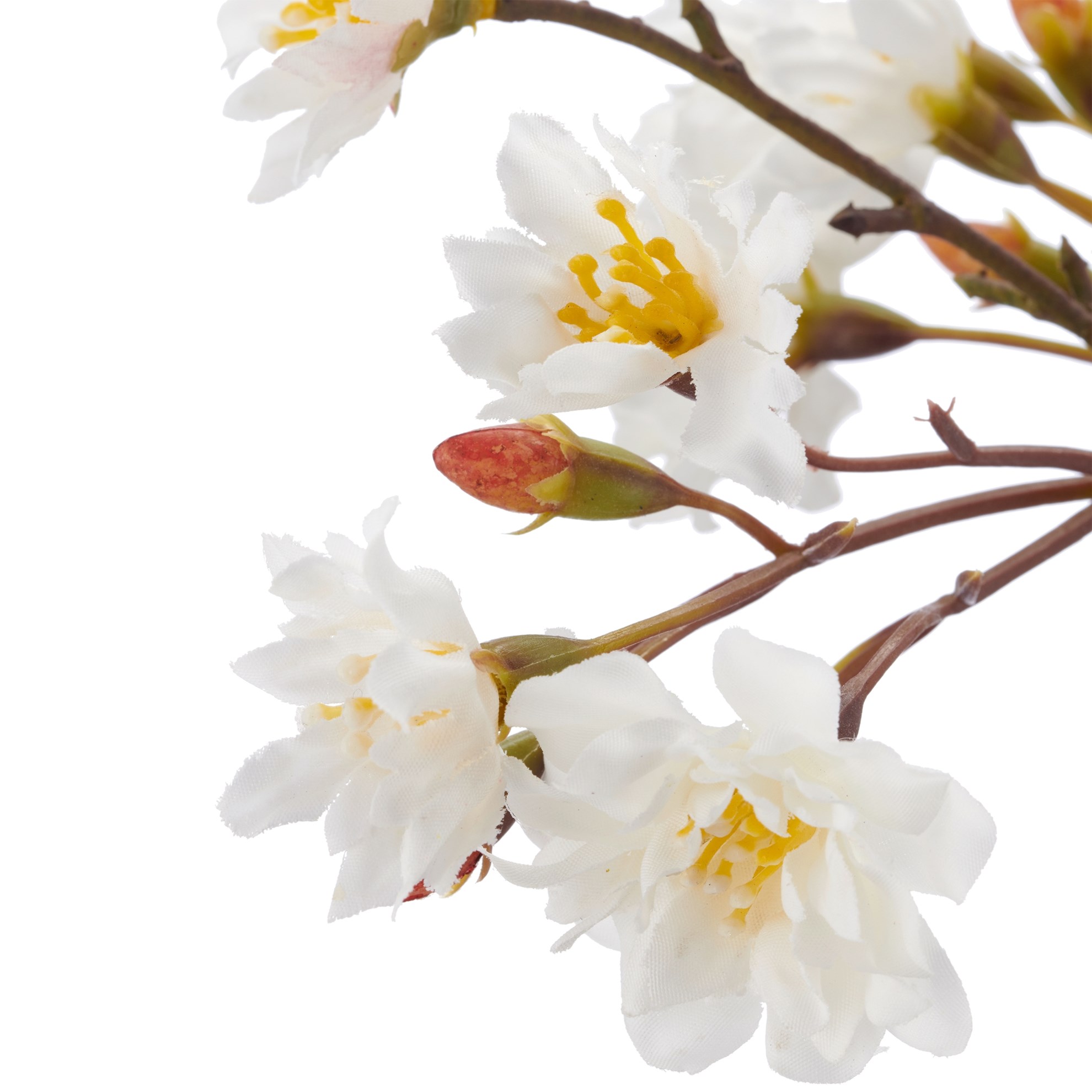 Větvička sakury 92 cm, bílá_0