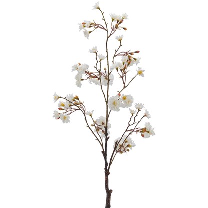 Větvička sakury 92 cm, bílá_1
