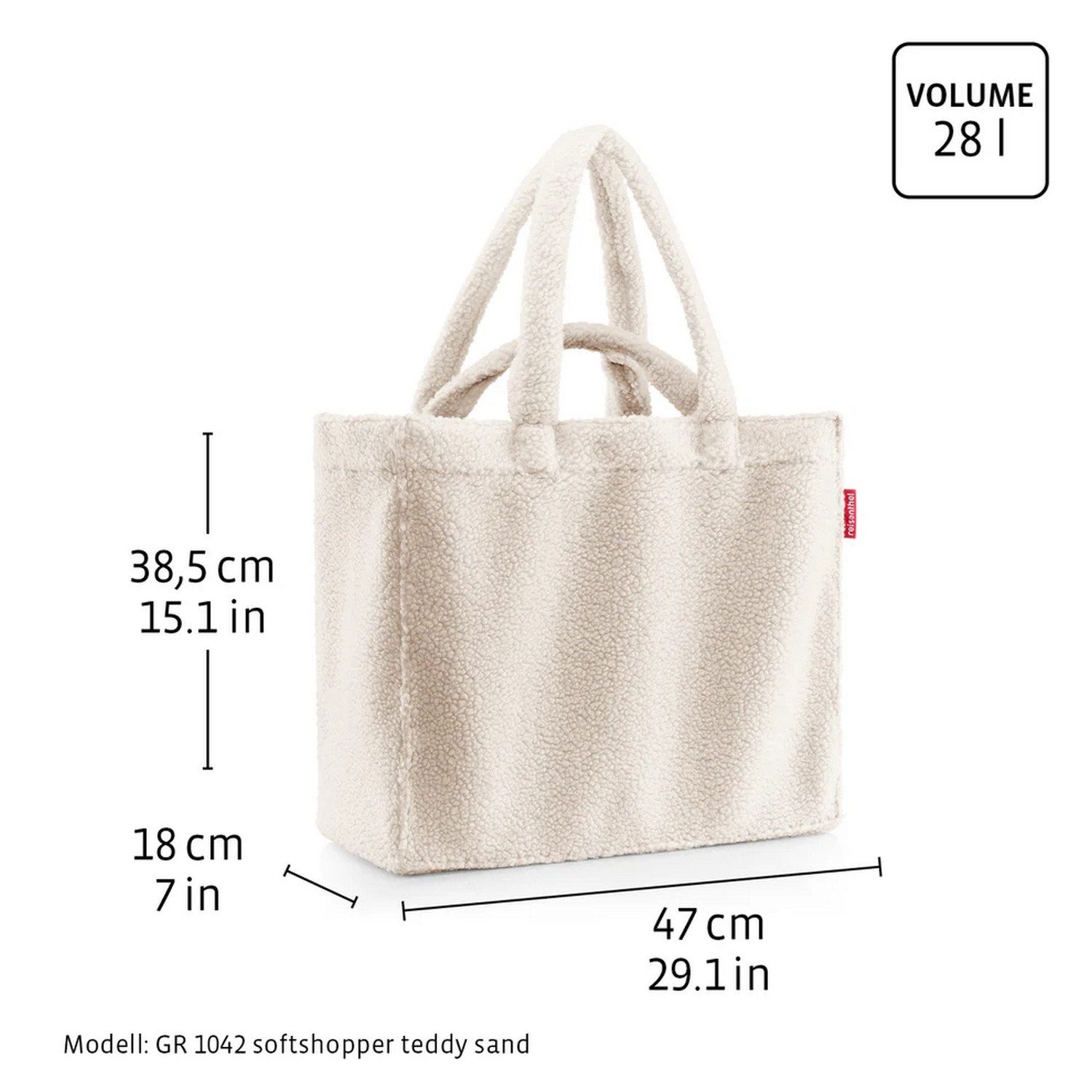 Taška přes rameno Reisenthel softshopper cord grey_4