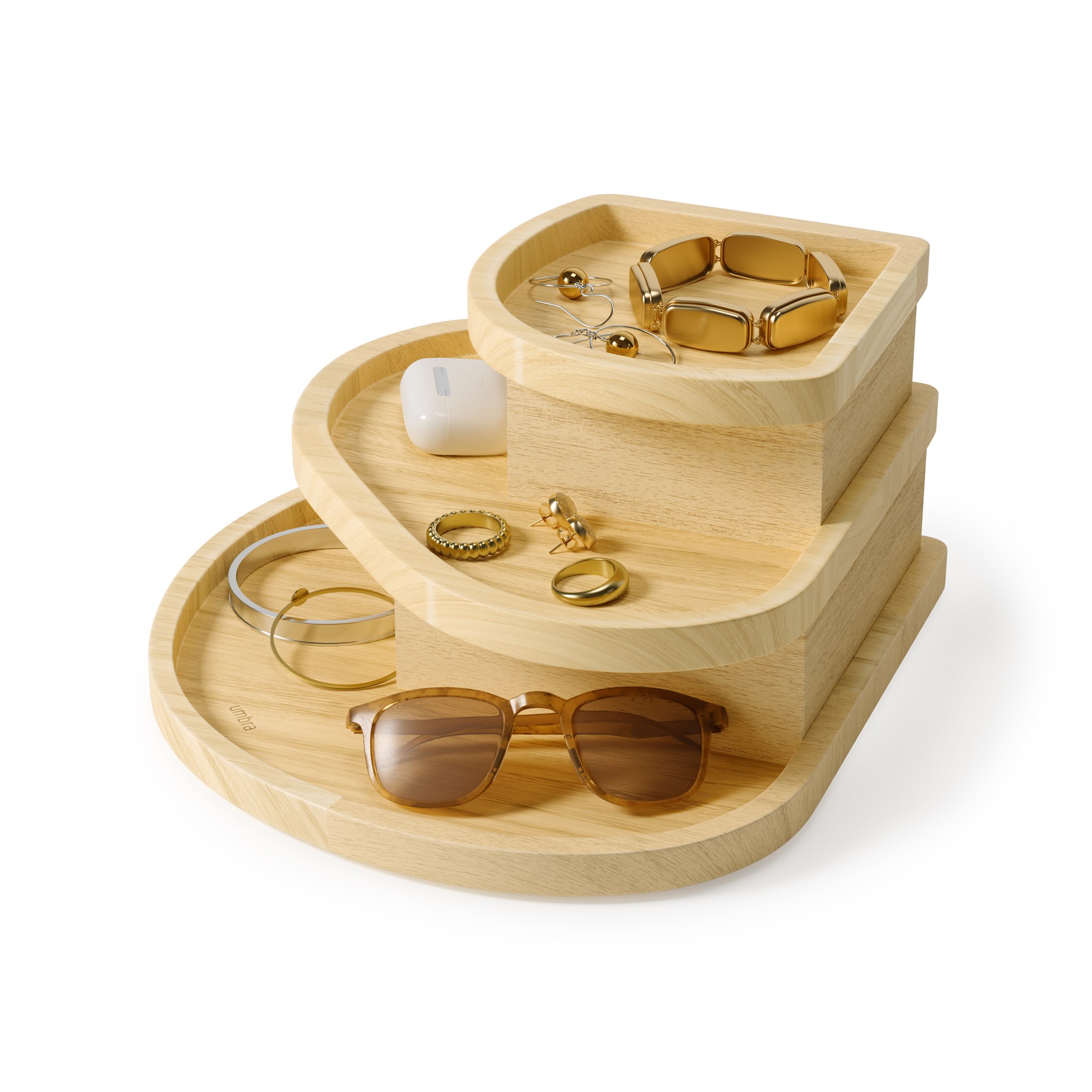 Organizér/šperkovnice Umbra COVE přírodní_4