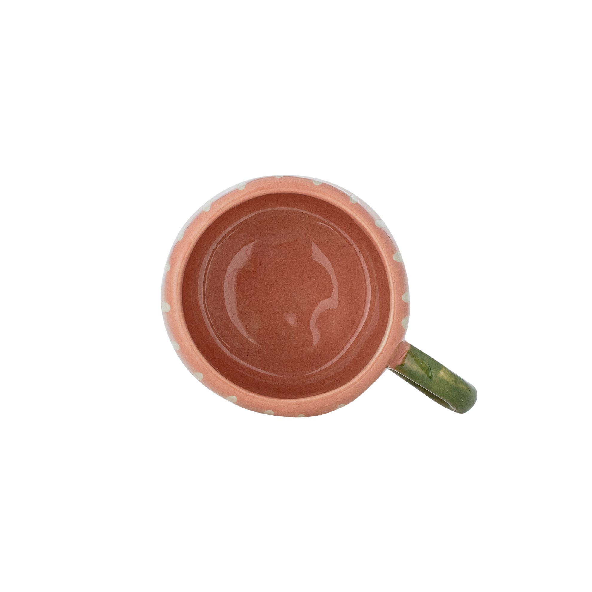 Kameninový hrnek NINI 110 ml růžový s proužky_2