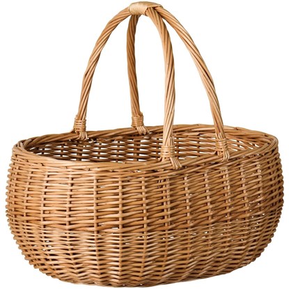 Proutěný nákupní košík s uchy Ib Laursen_0