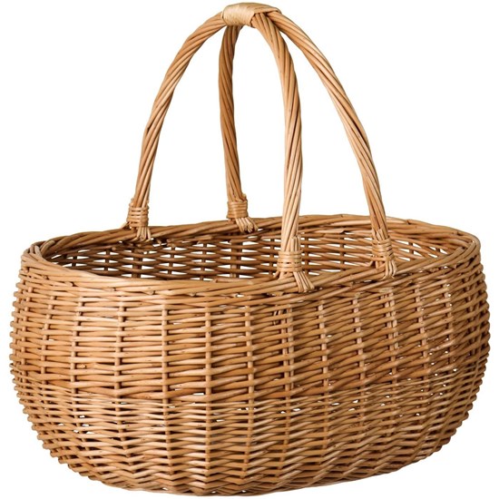 Proutěný nákupní košík s uchy Ib Laursen_0