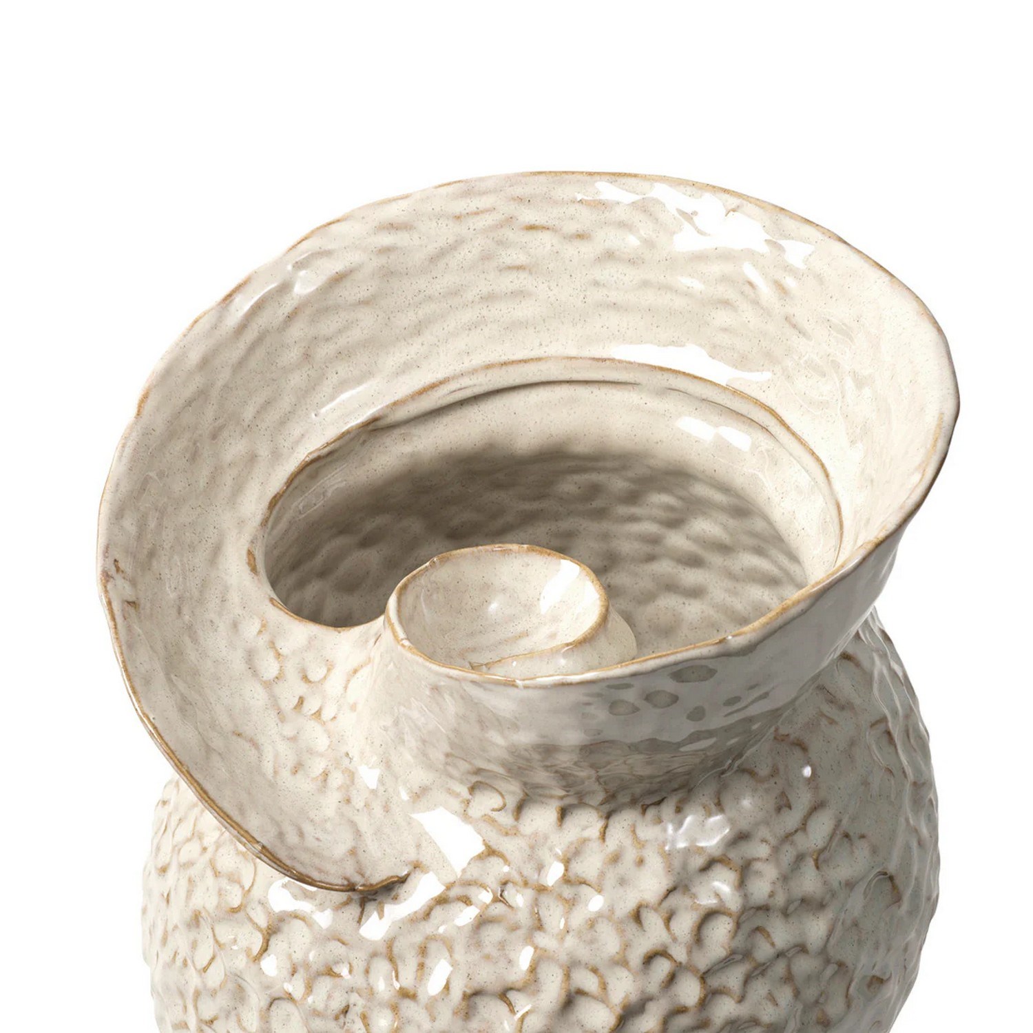 Váza Broste SHELLY V.38 cm bílá_2